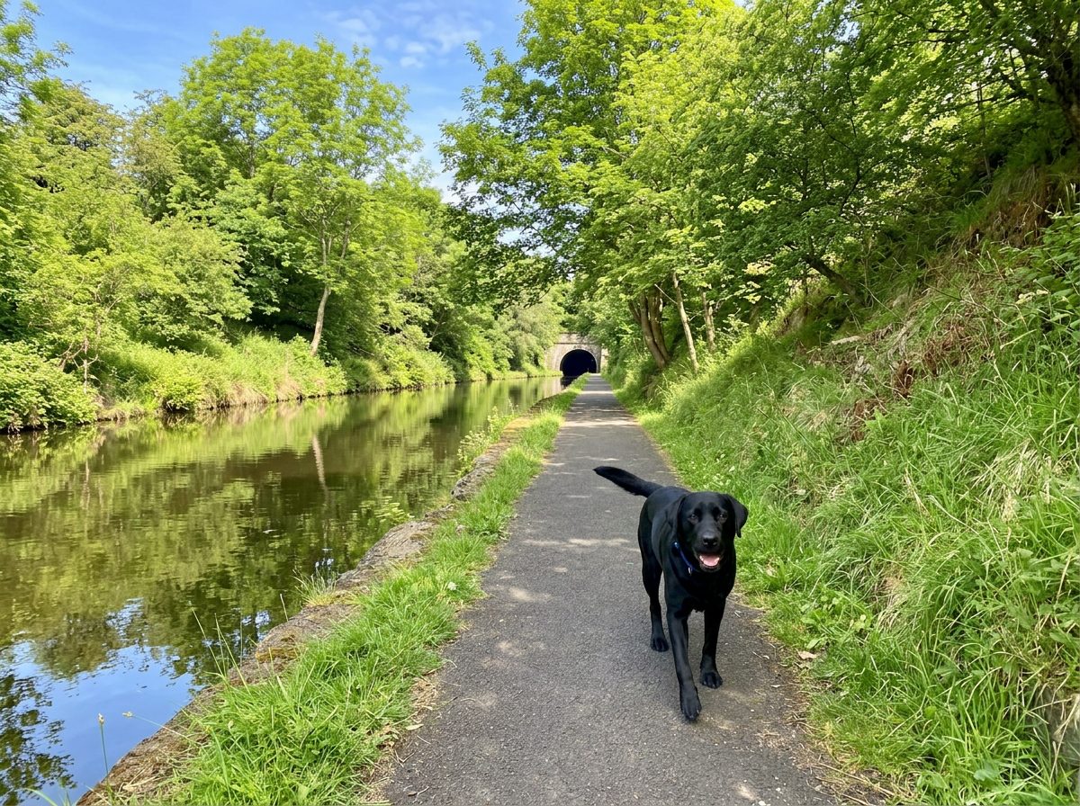 Dog walking at Union Canal Spaziergänge – Falkirk Dog Walks