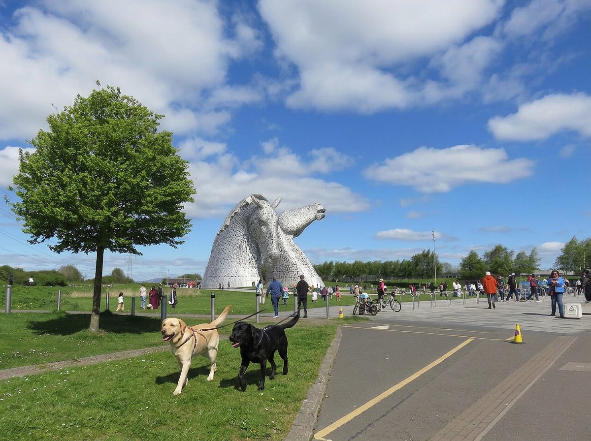 Dog walking at The Helix Park – Falkirk Dog Walks